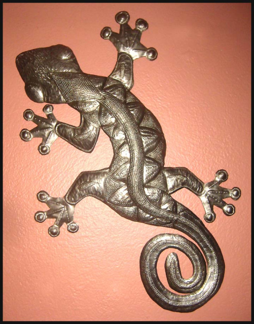 Gecko - Haitian metal Art