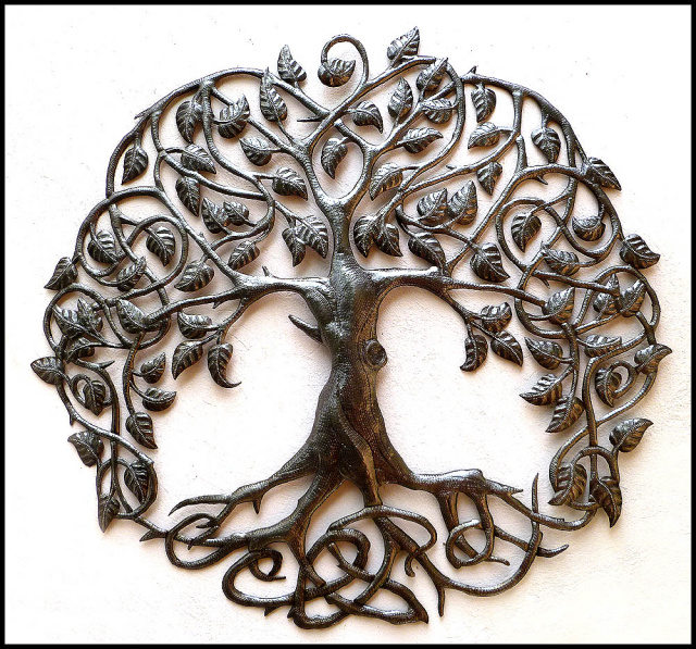 Metal Wall Decor, Metal Tree Wall Art, Tree of Life Decor, Metal